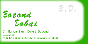 botond dobai business card